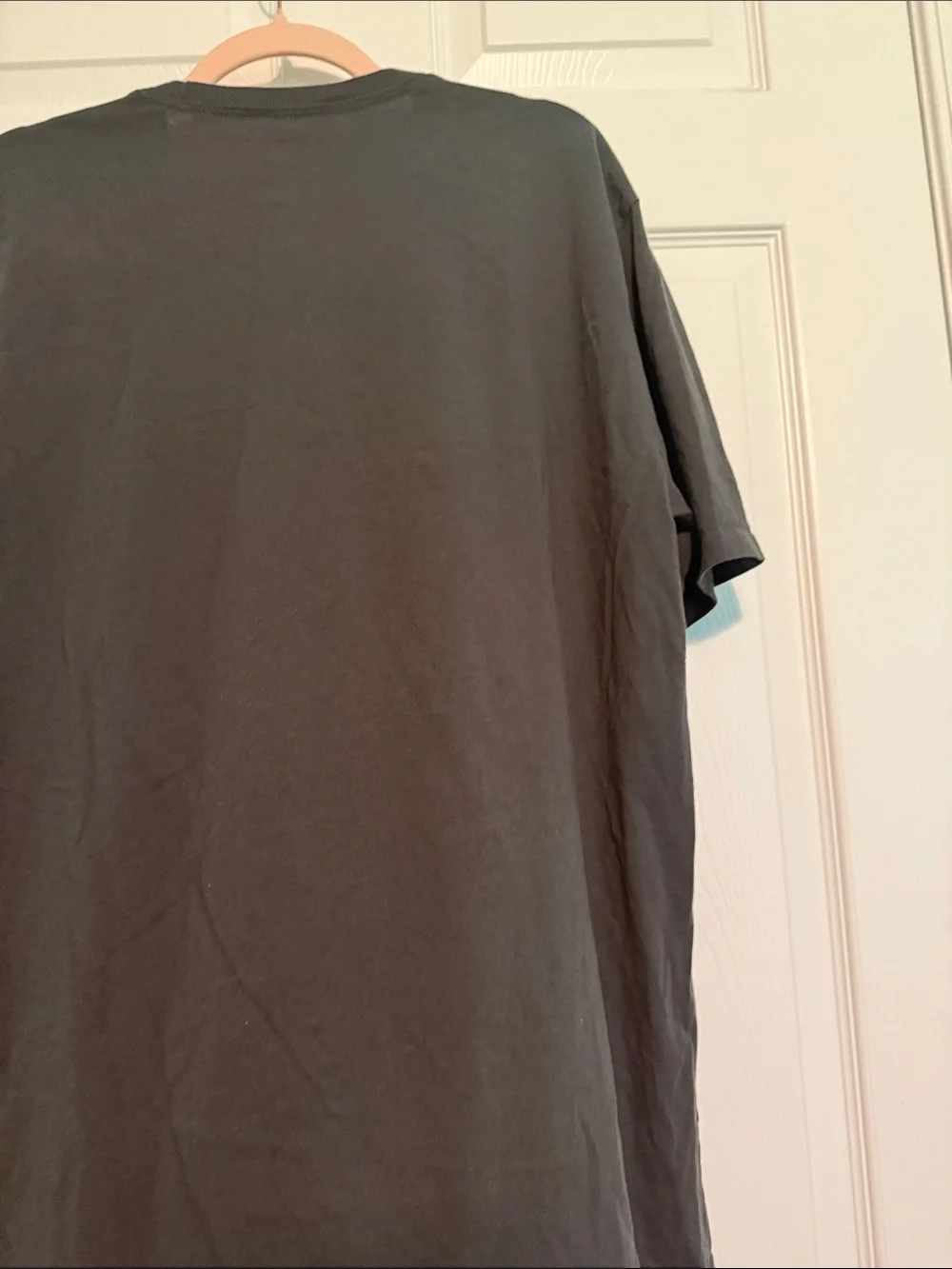 The North Face Charcoal Gray Tee with Blue & Neon Green Graphic